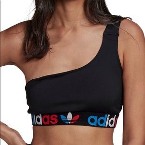 Adidas Tricolor Primeblue One-Shoulder bra